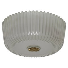 Murano Glass Flush Mount Ceiling Light by Archimede Seguso, 1950s