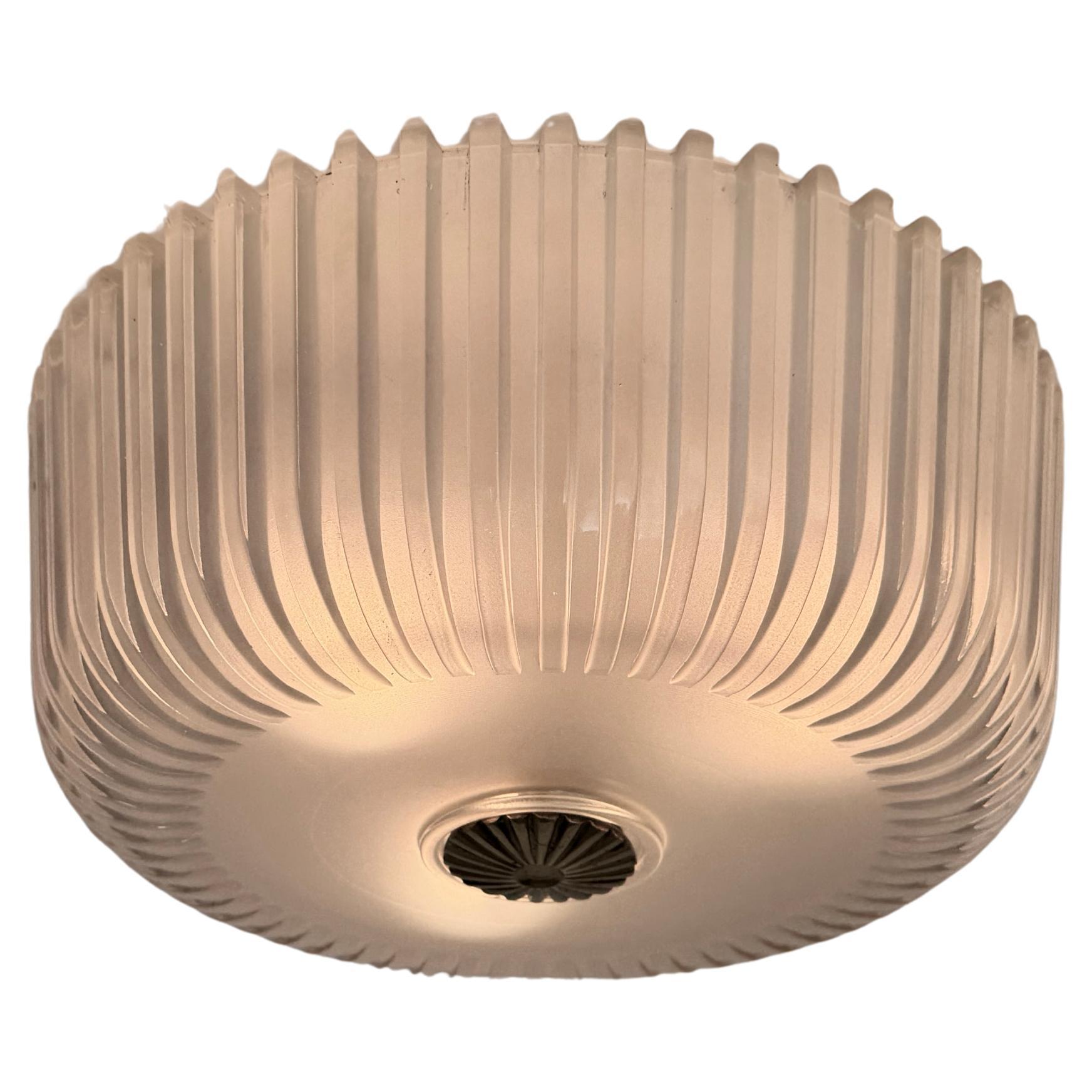 Murano Glass Flush Mount Ceiling Light by Archimede Seguso, 1950s For Sale