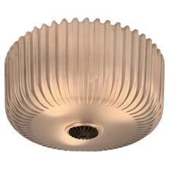 Murano Glass Flush Mount Ceiling Light by Archimede Seguso, 1950s