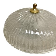 Murano Glass Flush Mount Ceiling Light by Honsel Leuchten, Germany, 1970s
