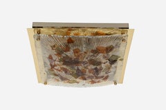 Murano glass flush mount ceiling light by La Murrina