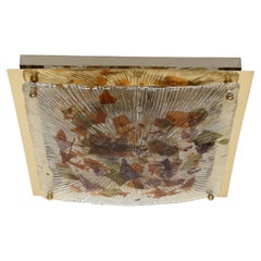 Vintage Murano glass flush mount ceiling light by La Murrina