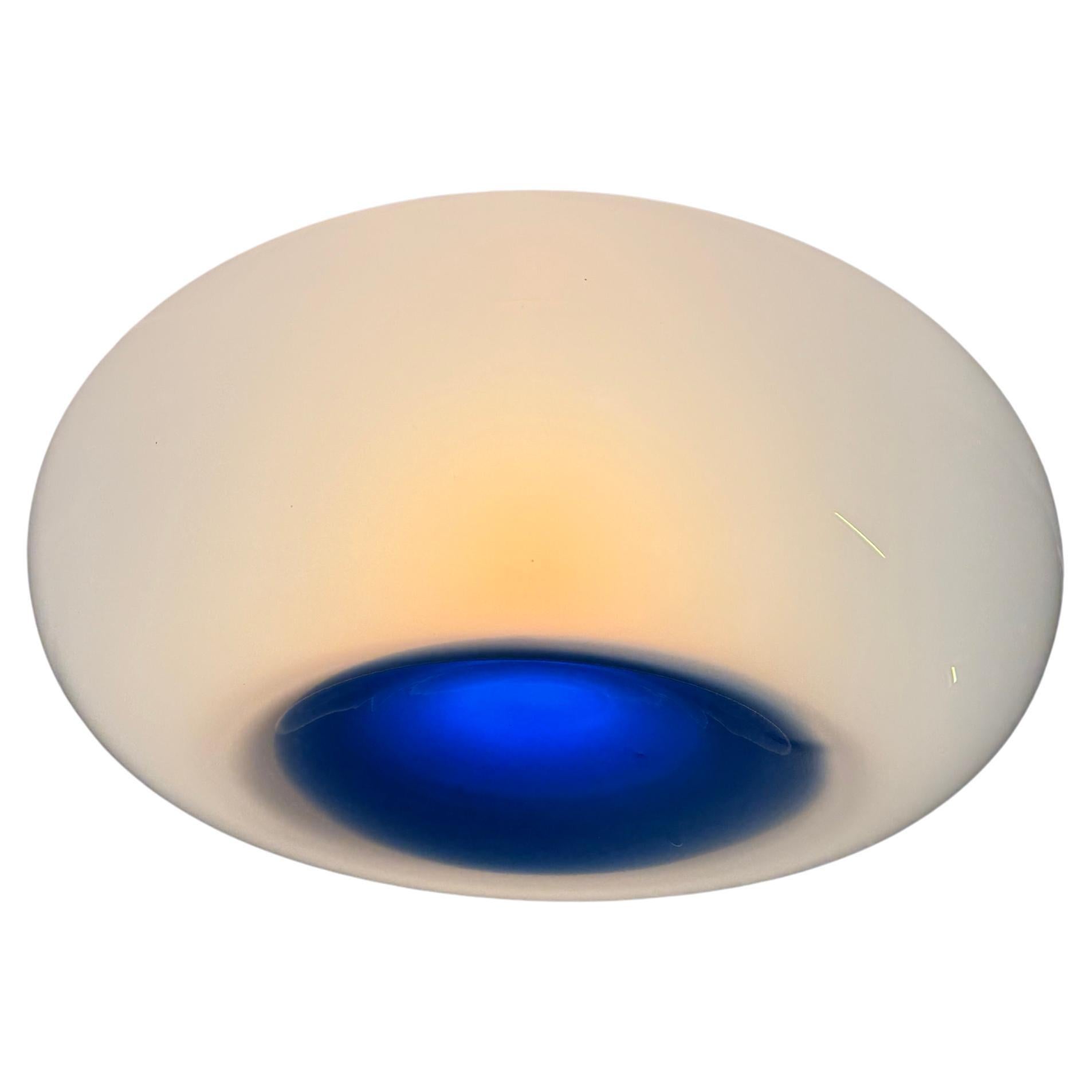 Murano glass flush mount ceiling light, Italy circa 1960s