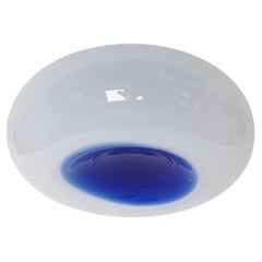 Murano glass flush mount ceiling light, Italy circa 1960s