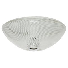 Murano Glass Flush Mount Ceiling or Wall Lights, set of 2 Italy circa 1960s