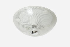 Murano Glass Flush Mount Ceiling or Wall Light, Italy circa 1960s