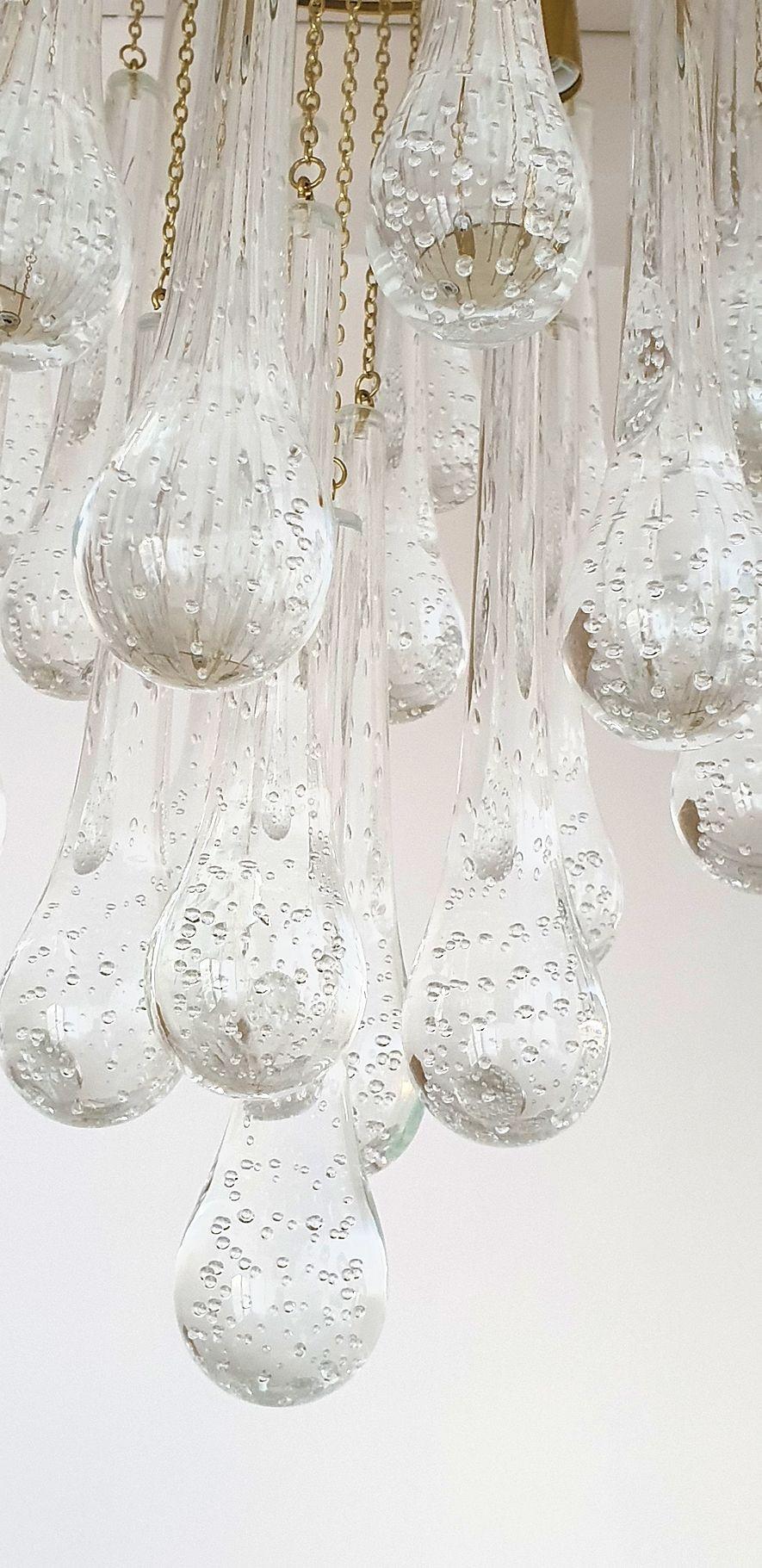 Lámpara empotrada de cristal de Murano años 80 en venta 5