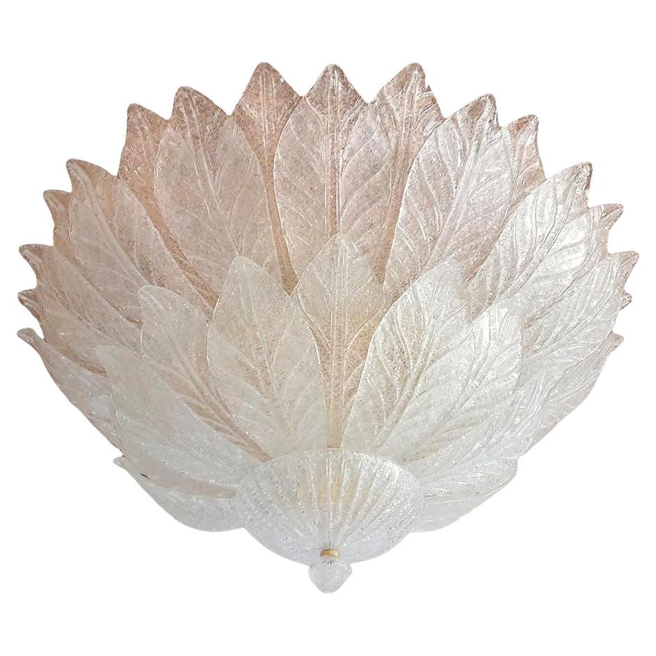 Lampadario a incasso in vetro di Murano