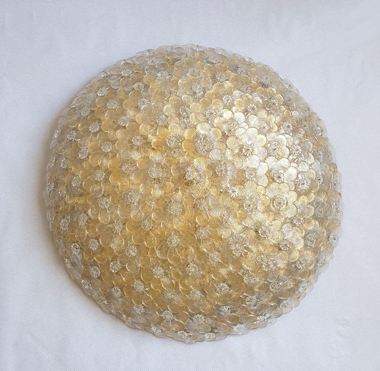 Italiano Lampadario a incasso in vetro di Murano, Italia in vendita