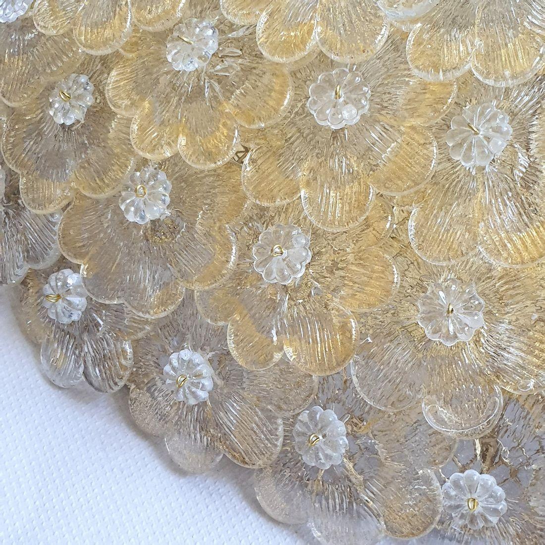 Lampadario a incasso in vetro di Murano, Italia in vendita 1