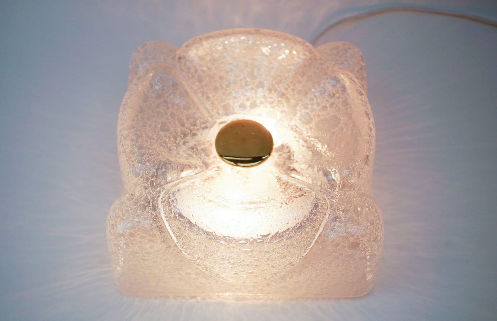 Murano Glass Flush Mount Lamp by Doria Leuchten, 1970s, Germany For Sale 2