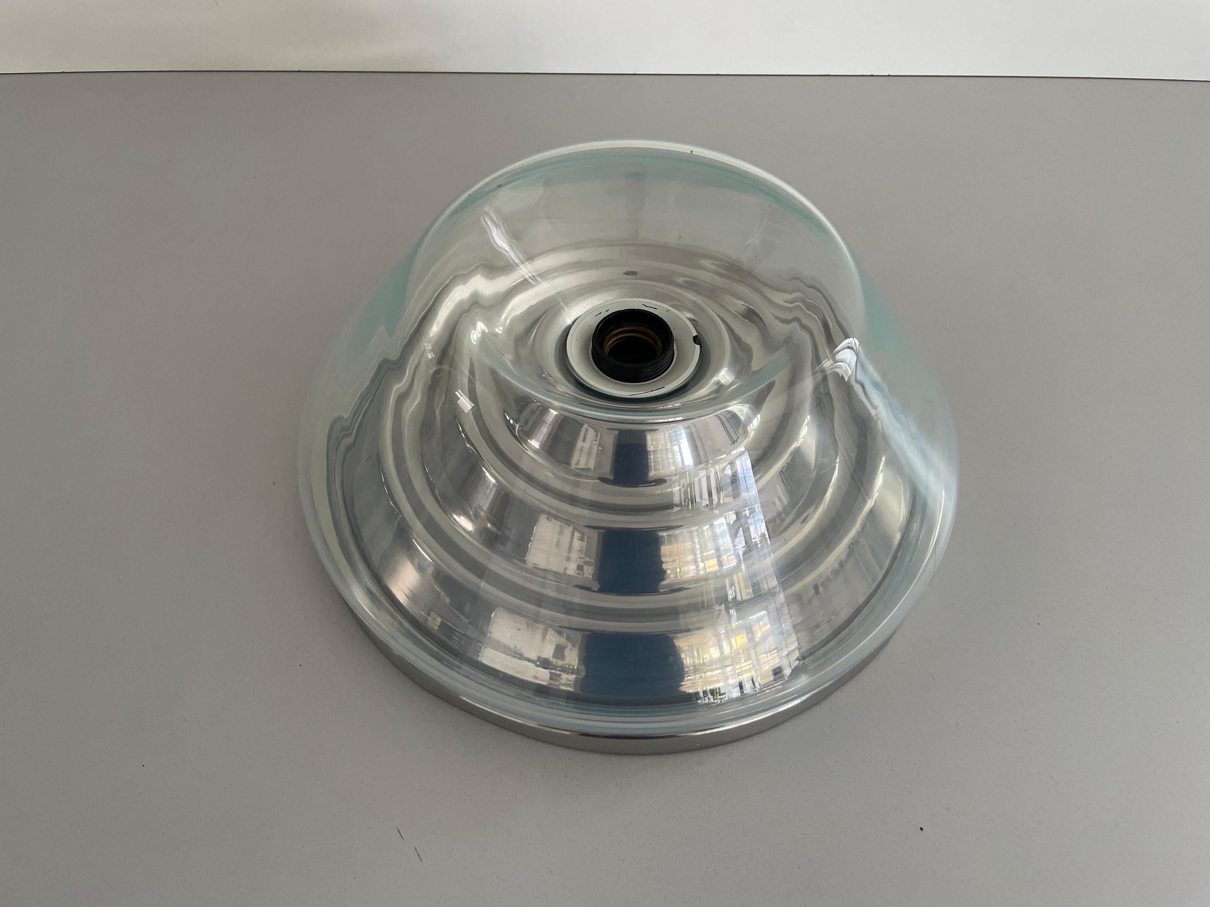 Lámpara empotrada de cristal de Murano de Seguso, años 60, Italia Italiano en venta