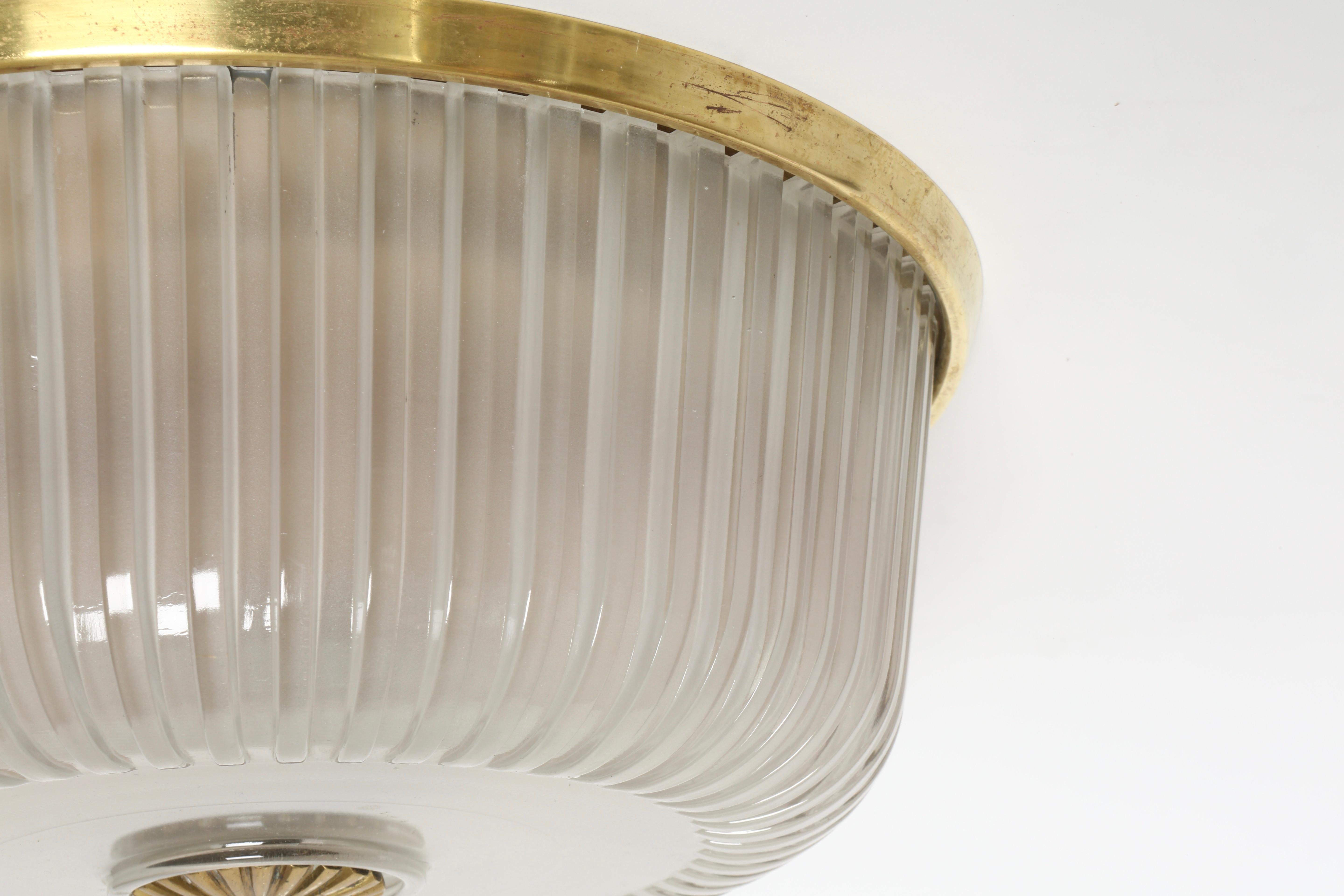 Murano Glass Flush Mount Light by Seguso 3