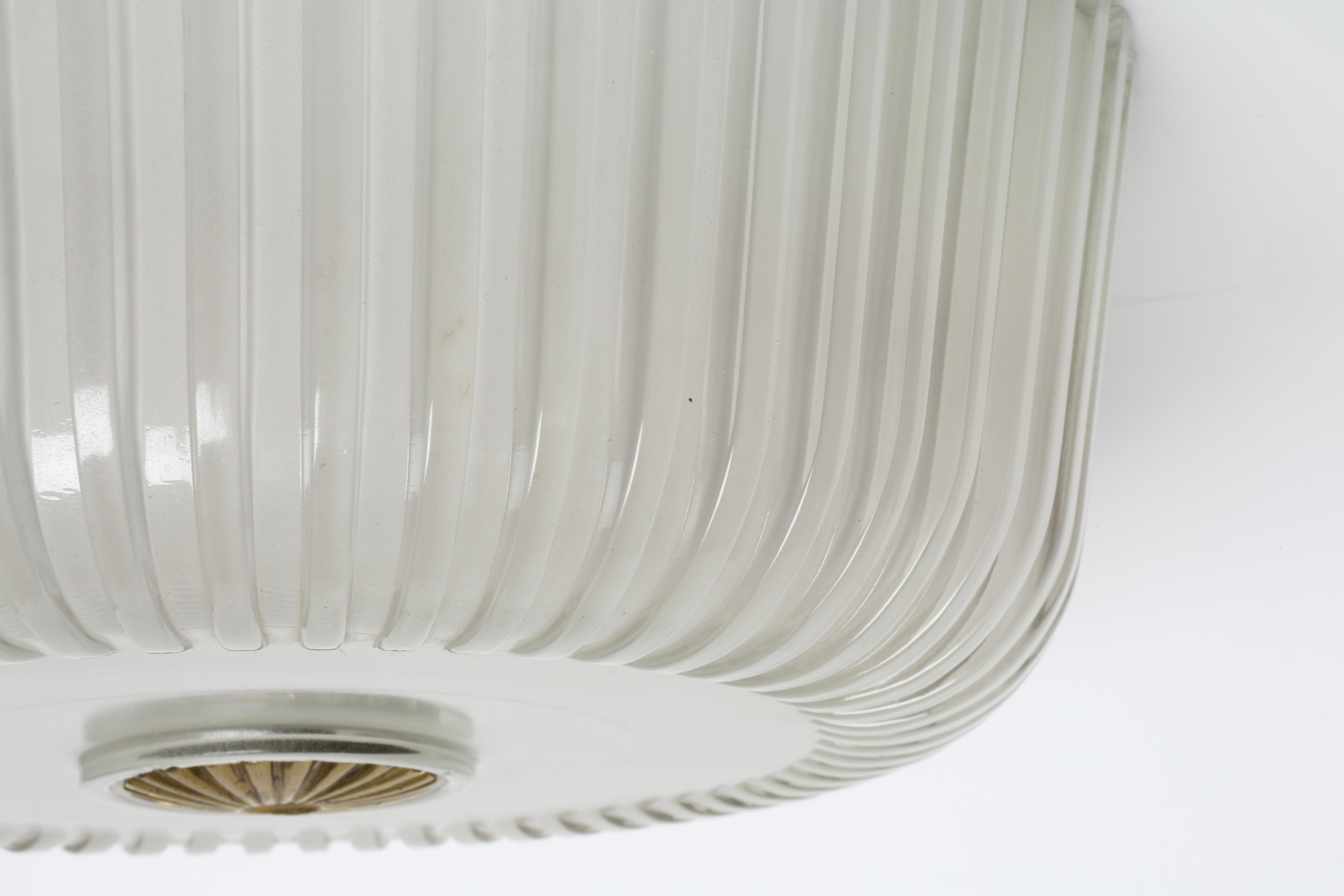 Murano Glass Flush Mount Light by Seguso For Sale 3