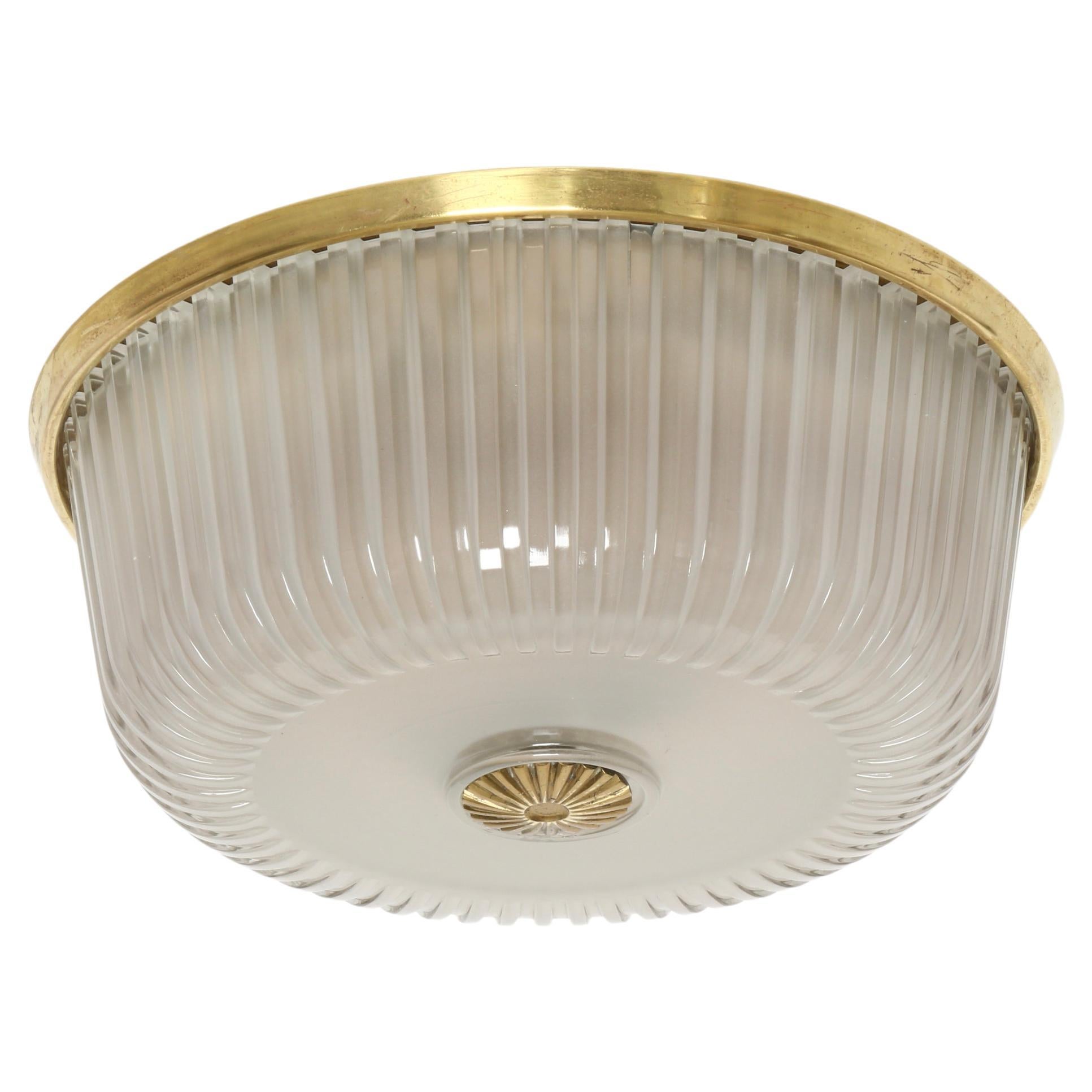 Murano Glass Flush Mount Light by Seguso