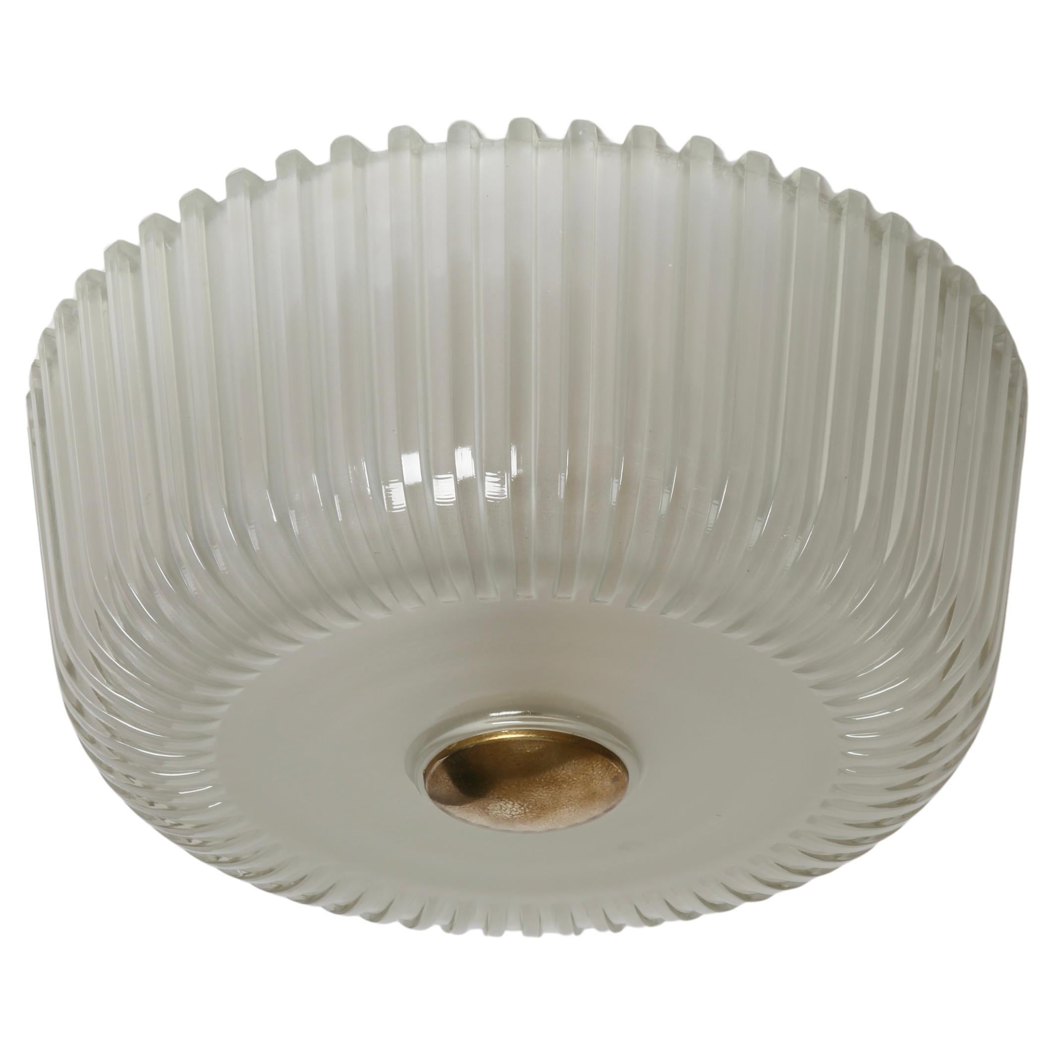 Murano Glass Flush Mount Light by Seguso