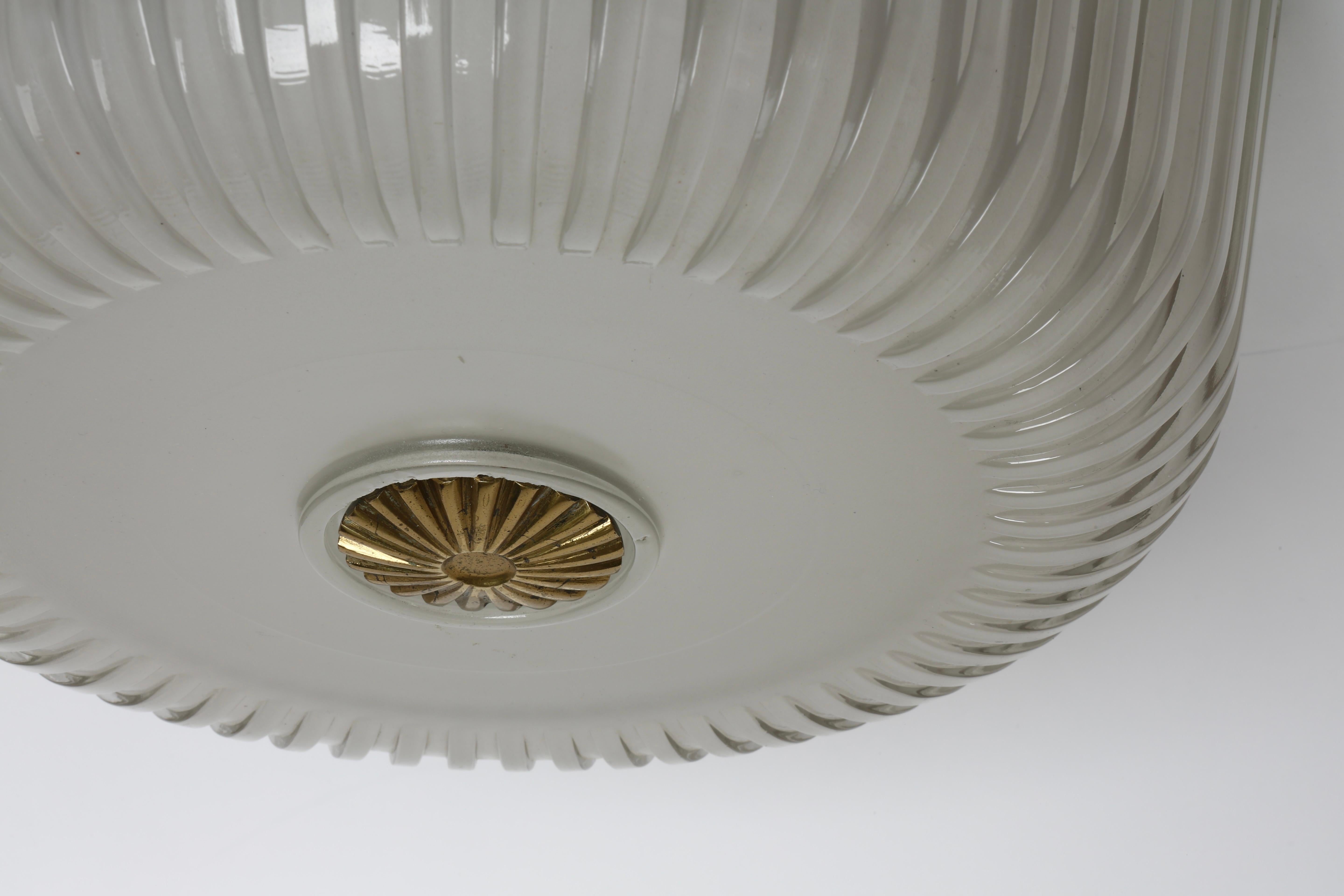 Lampe à encastrer en verre de Murano par Seguso, Italie vers les années 1950 en vente 5