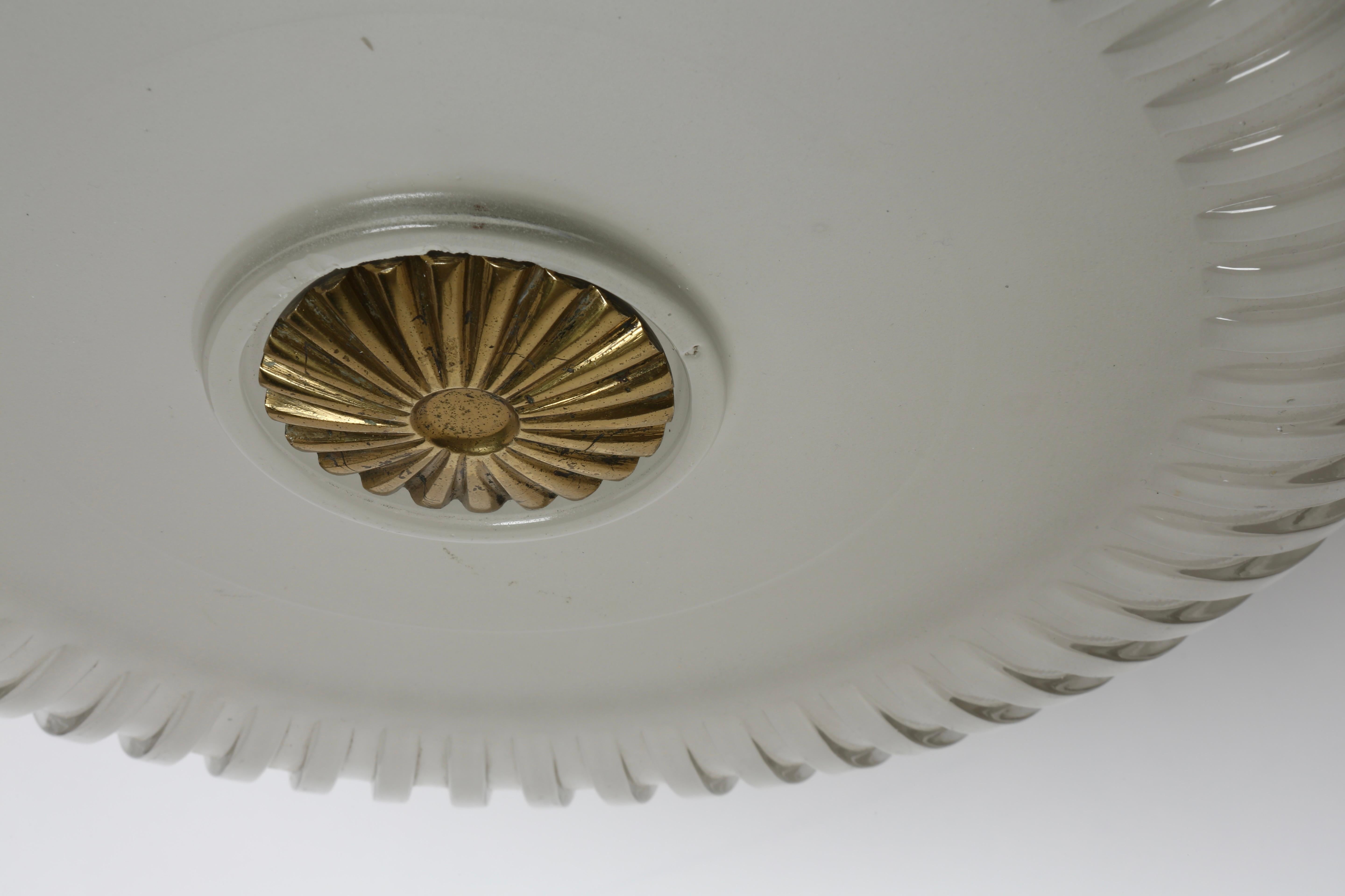 Lampe à encastrer en verre de Murano par Seguso, Italie vers les années 1950 en vente 2