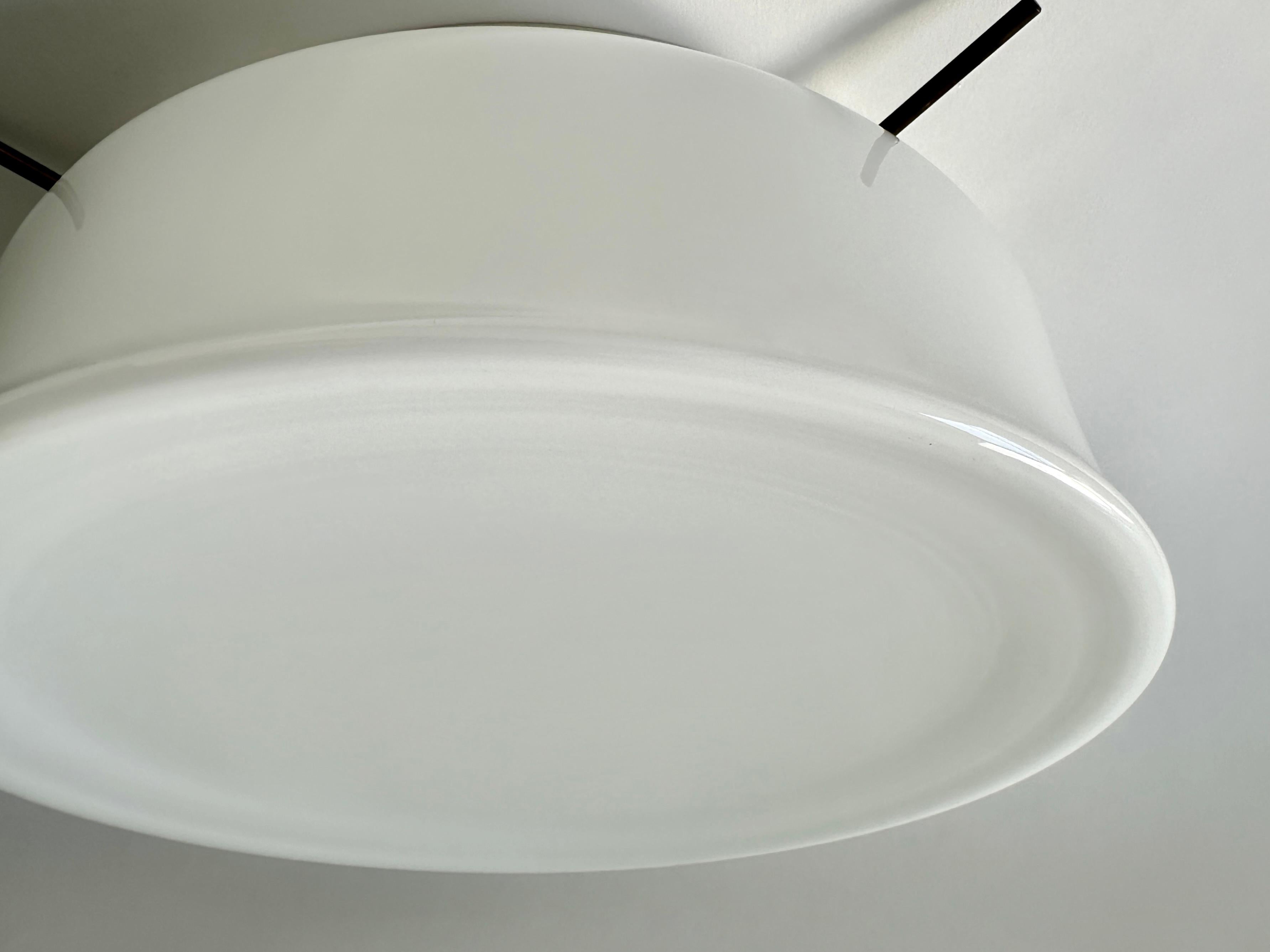 Murano Glass Flush Mount Light by Vistosi, attributed circa 1960s For Sale 3