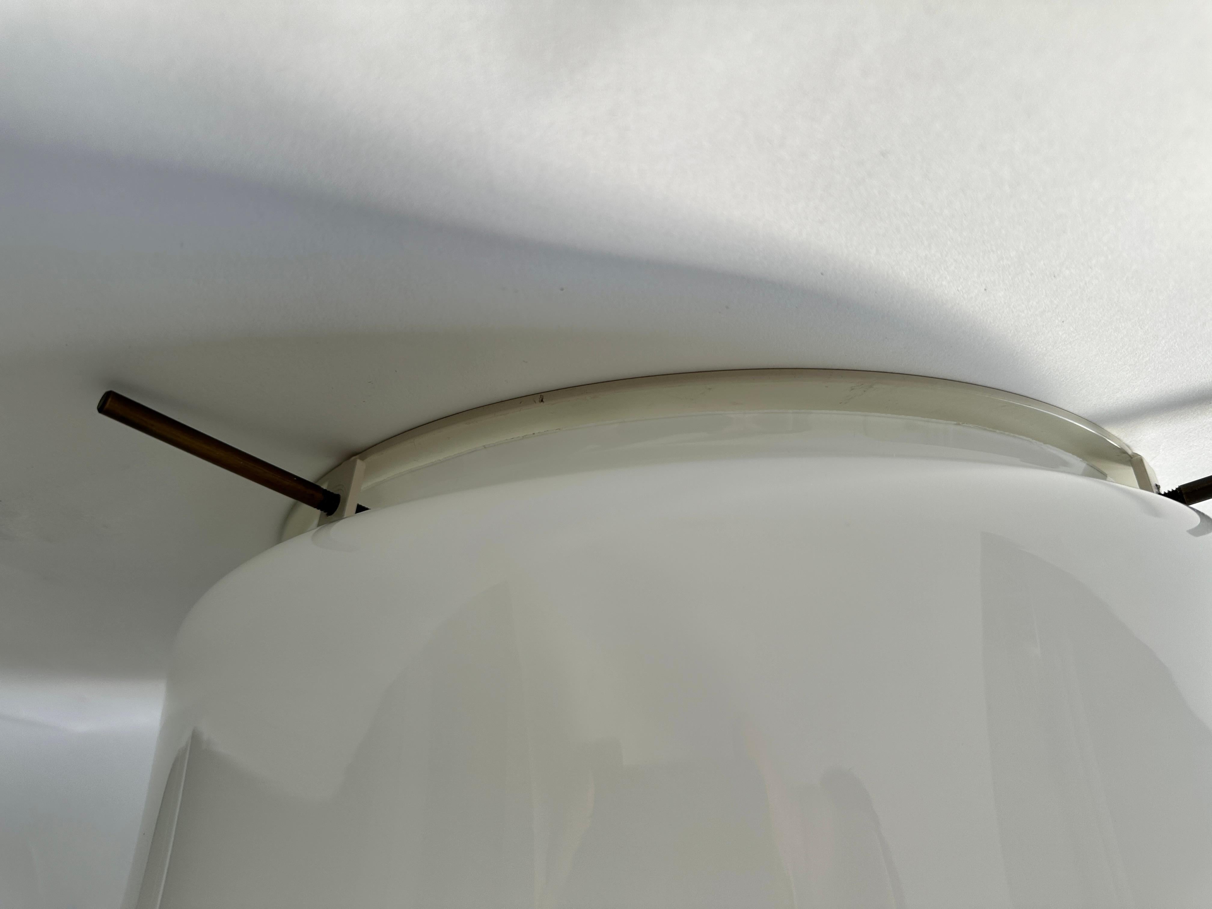 Murano Glass Flush Mount Light by Vistosi, attributed circa 1960s For Sale 3