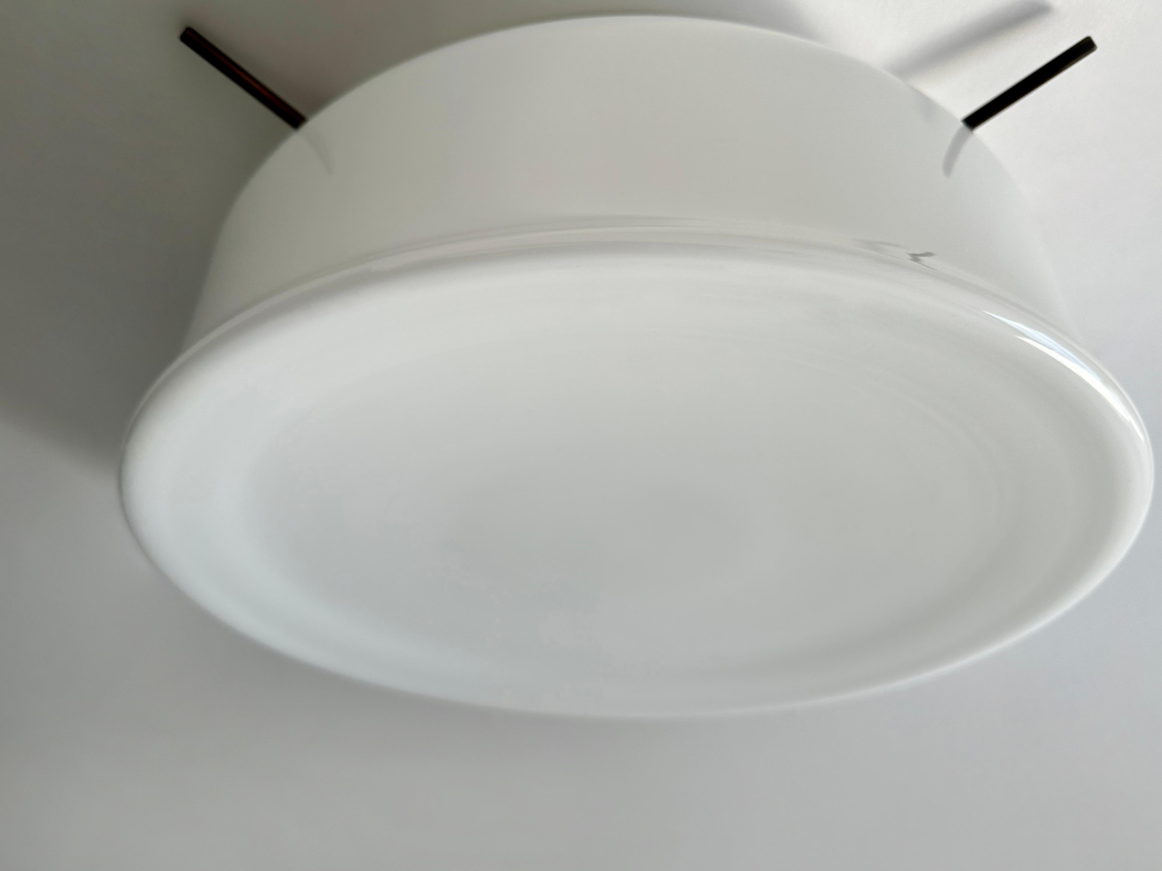 Murano Glass Flush Mount Light by Vistosi, attributed circa 1960s For Sale 4
