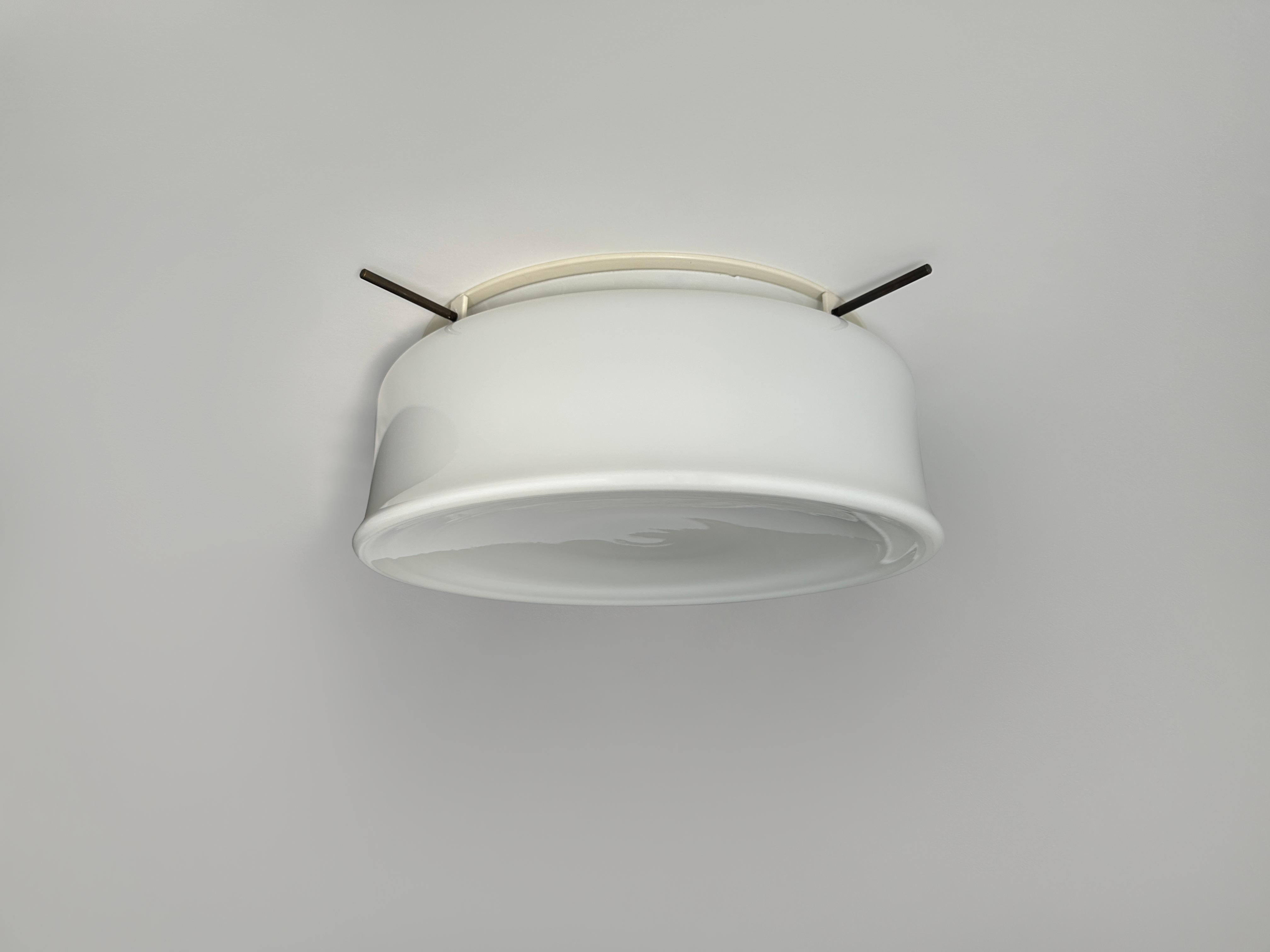Murano Glass Flush Mount Light by Vistosi, attributed circa 1960s For Sale 5