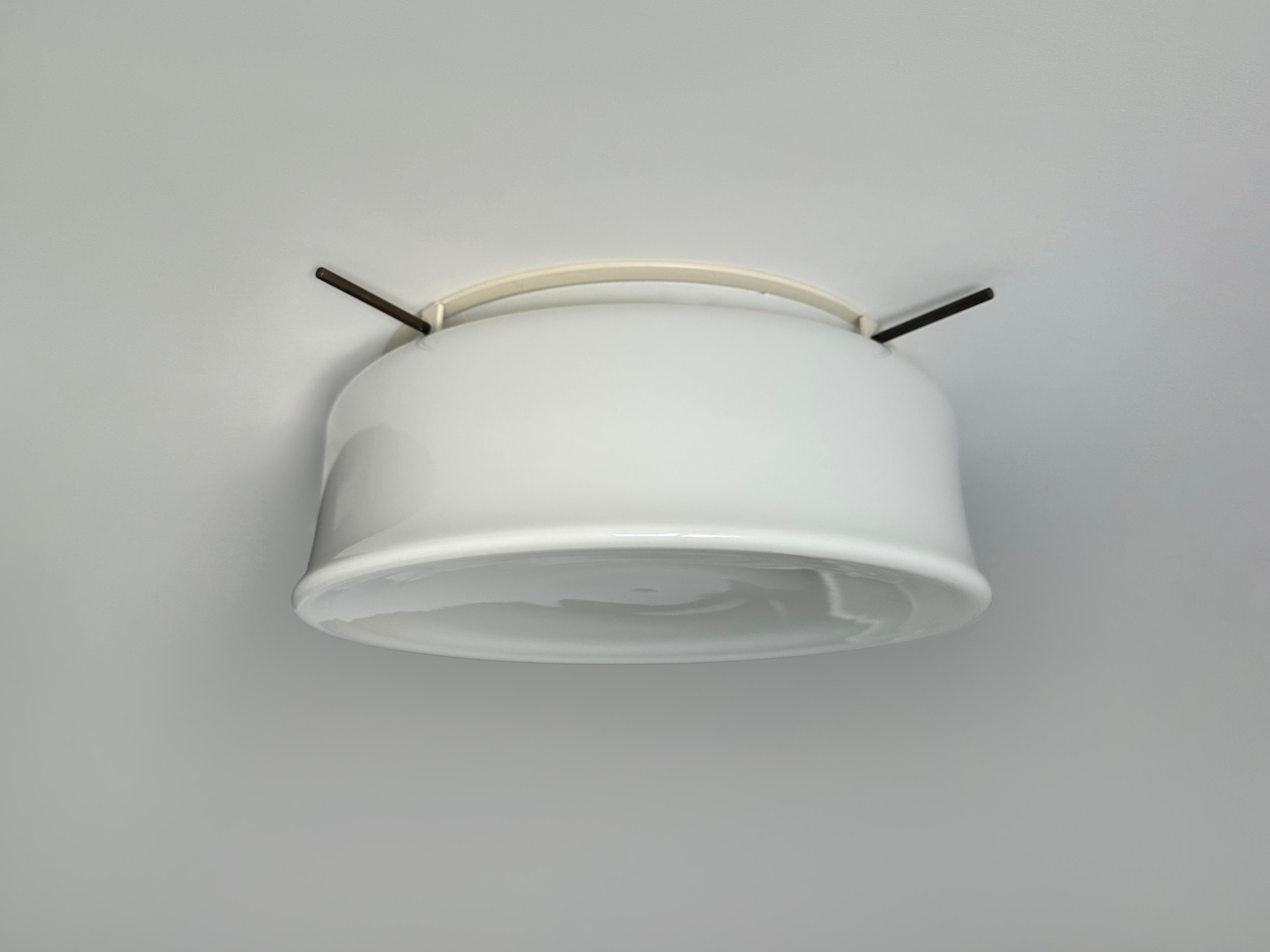 Murano Glass Flush Mount Light by Vistosi, attributed circa 1960s For Sale 7