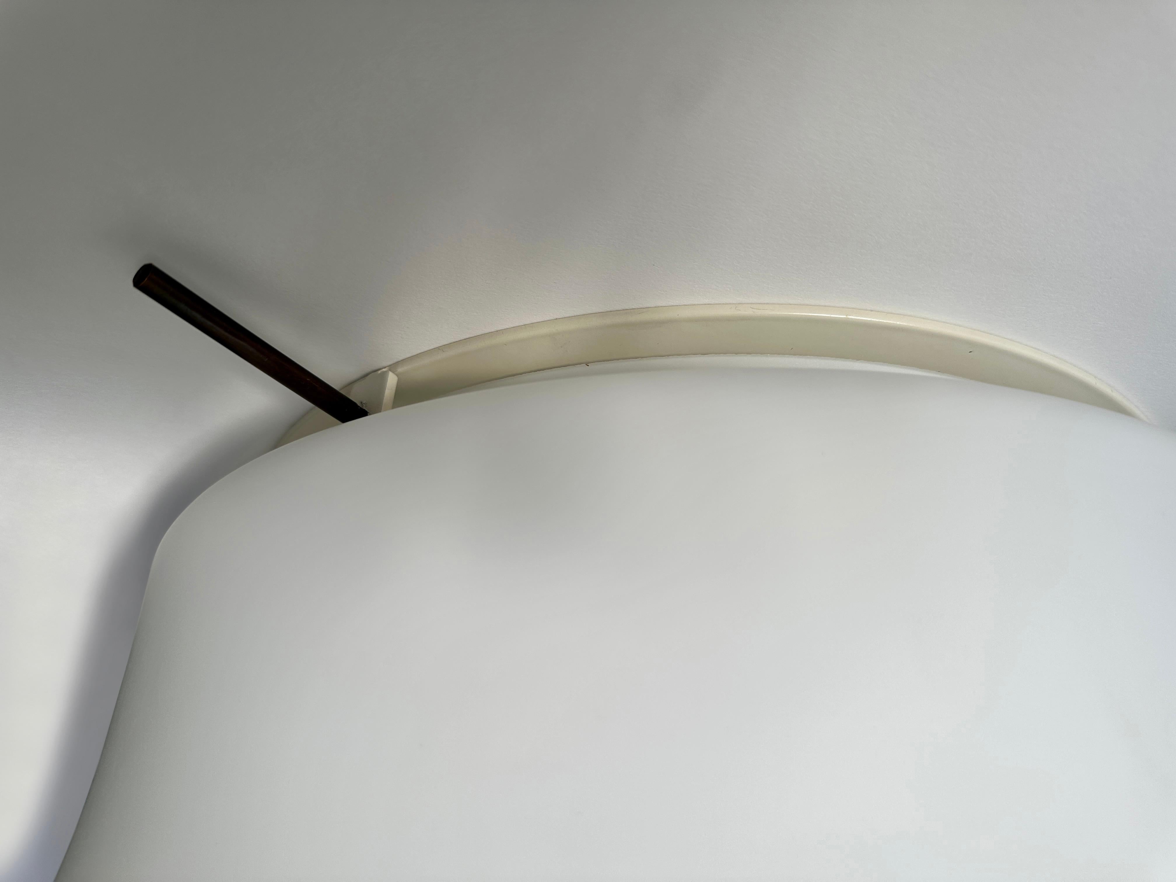Mid-20th Century Murano Glass Flush Mount Light by Vistosi, attributed circa 1960s For Sale