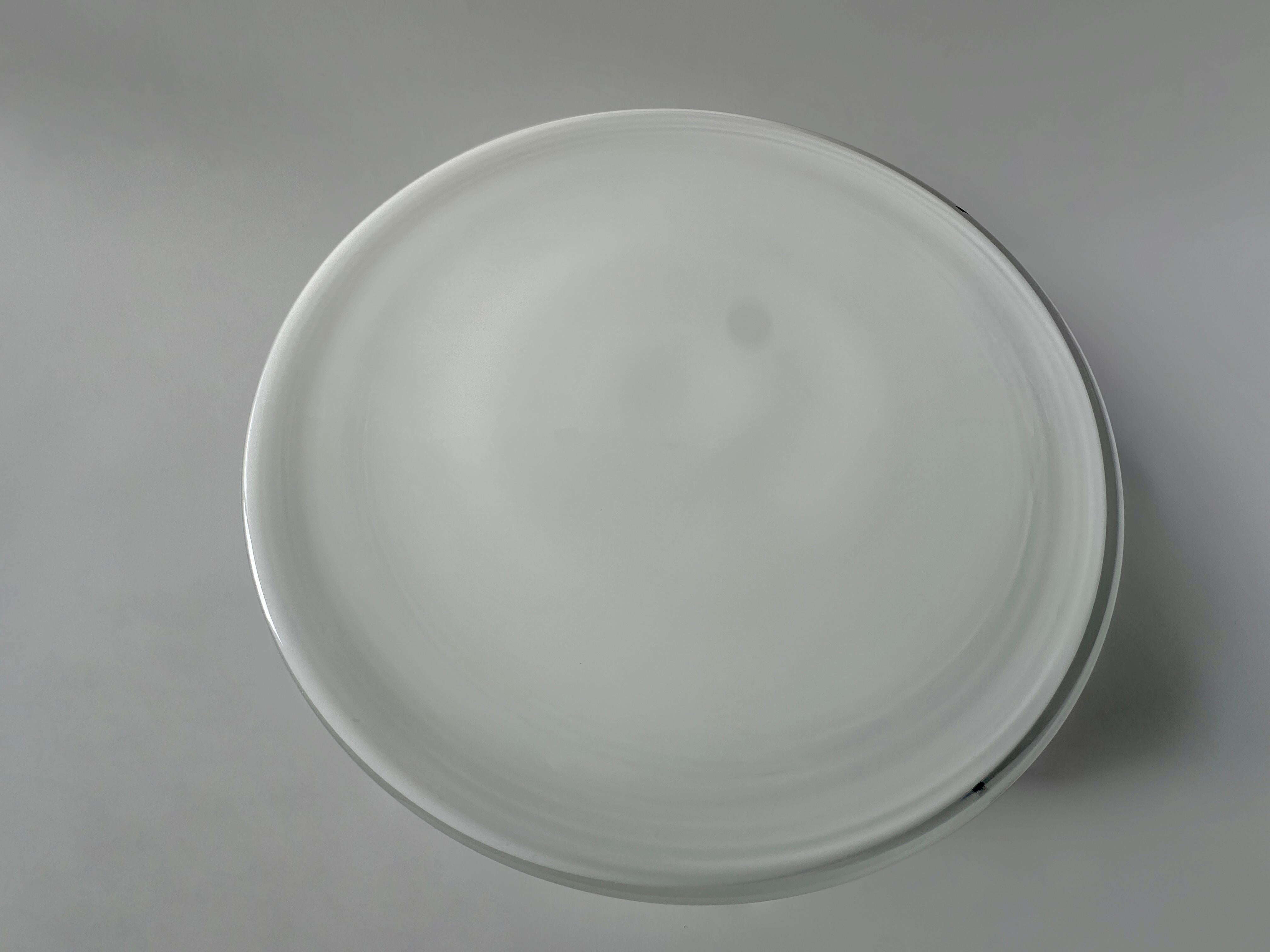 Mid-20th Century Murano Glass Flush Mount Light by Vistosi, attributed circa 1960s For Sale