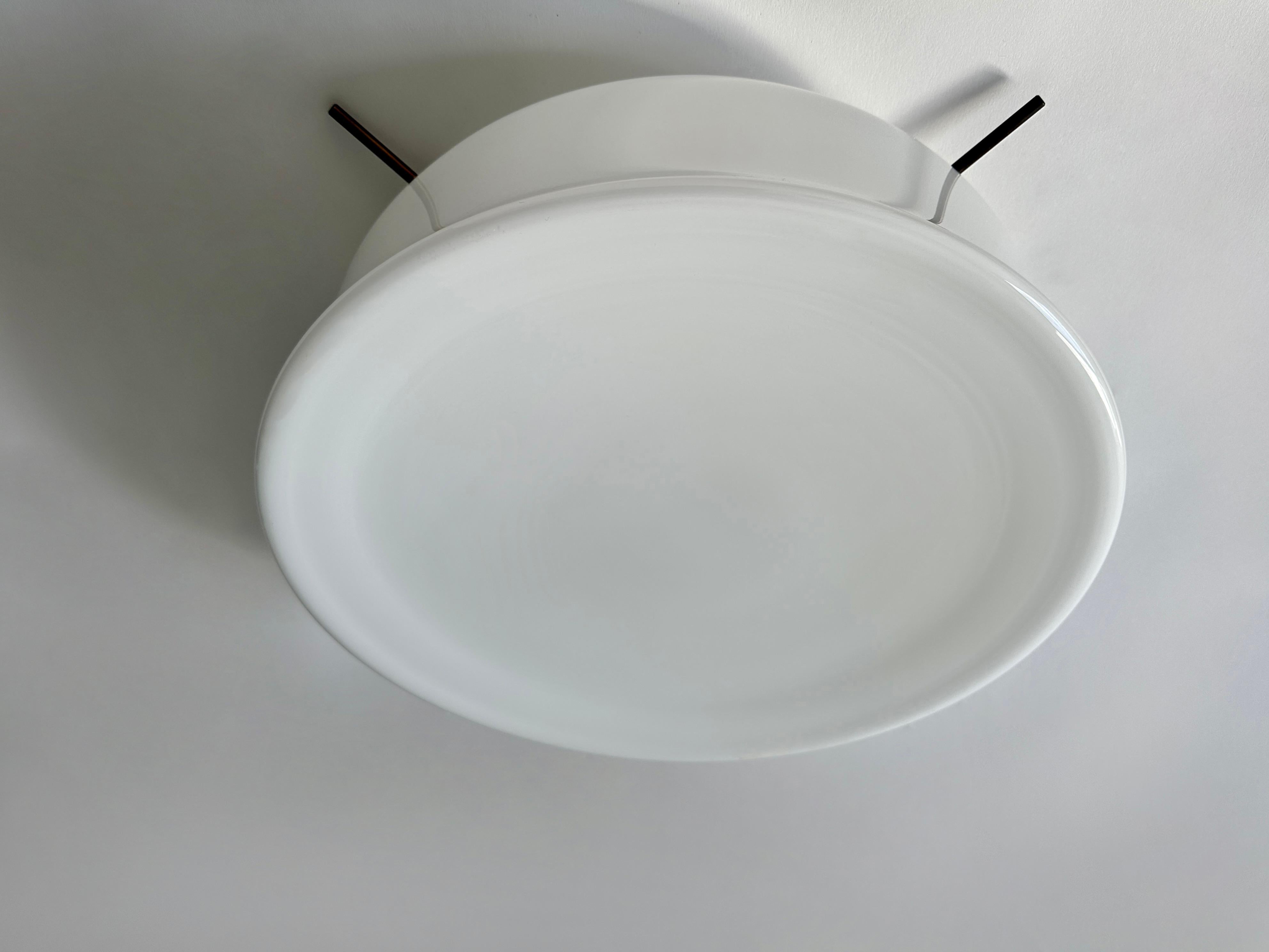 Murano Glass Flush Mount Light by Vistosi, attributed circa 1960s For Sale 2