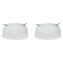 Murano Glass Flush Mount Light by Vistosi, attribué circa 1960s