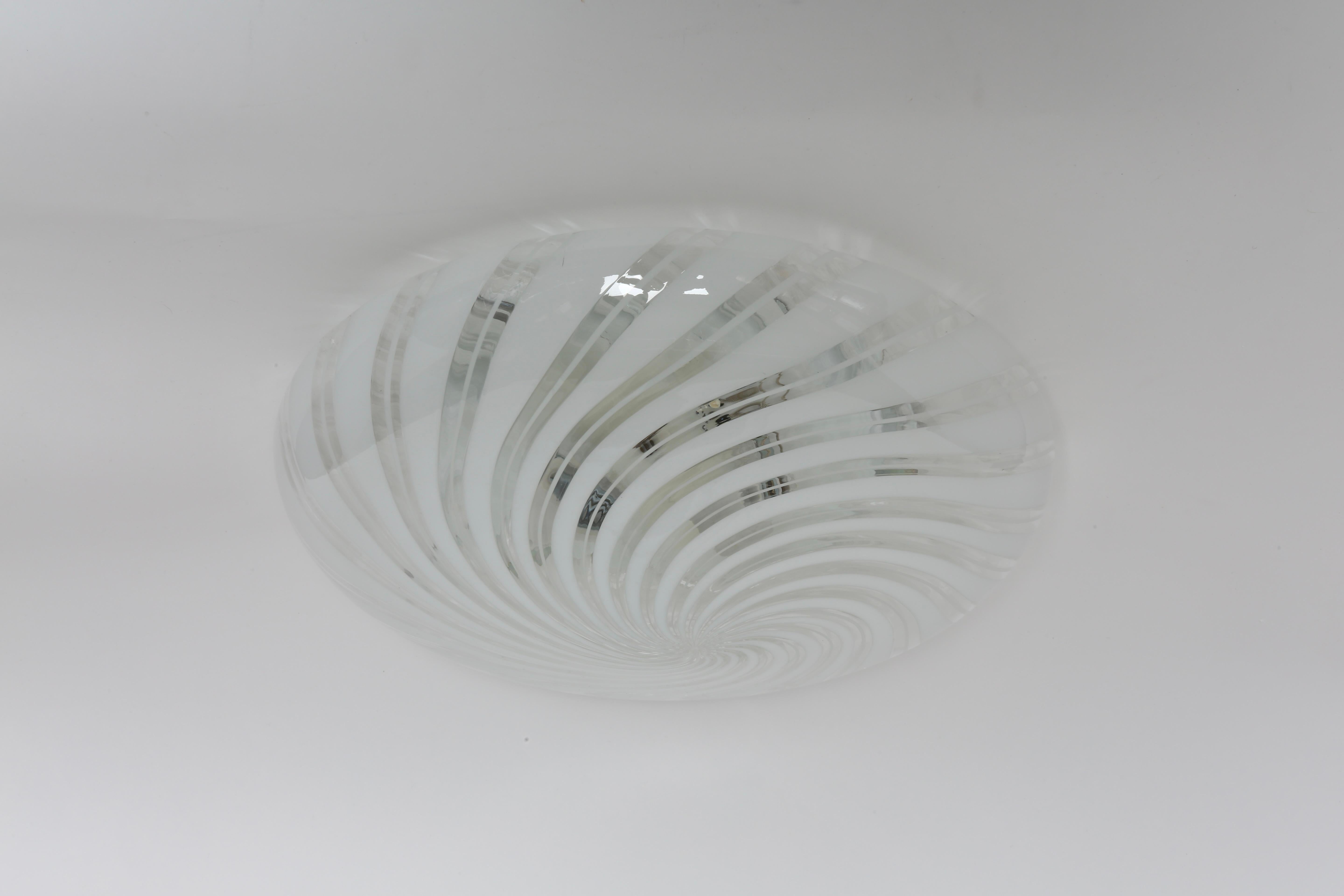 Murano Glass Flush Mount Light, circa 1960s For Sale 2