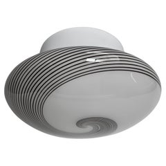 Murano Glass Flush Mount Light, circa 1960s
