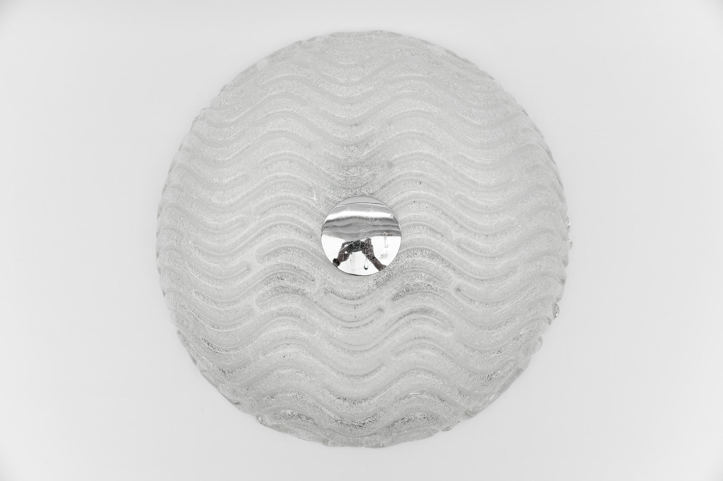 Murano Glass Flush Mount Light 