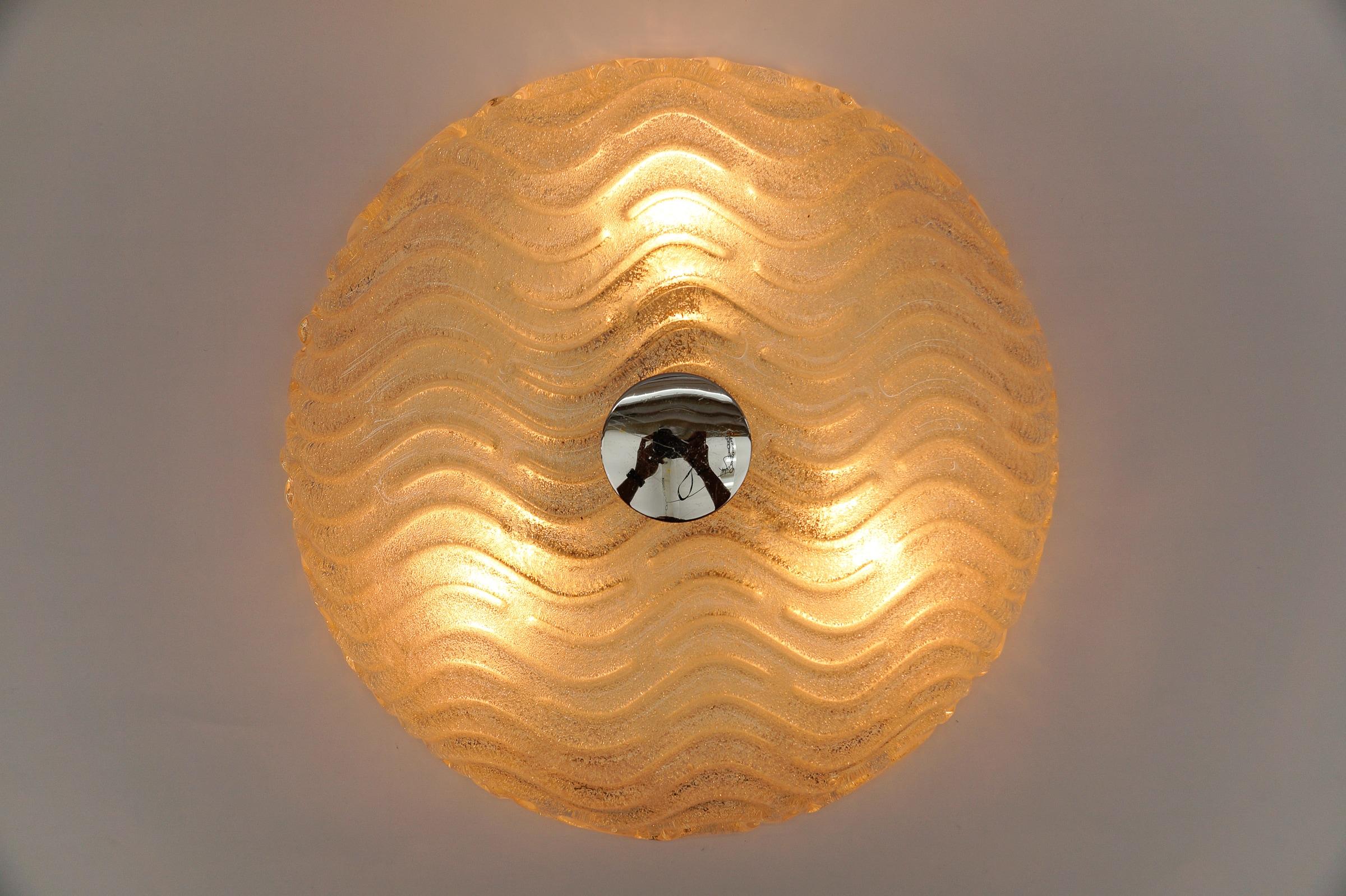 Murano Glass Flush Mount Light 