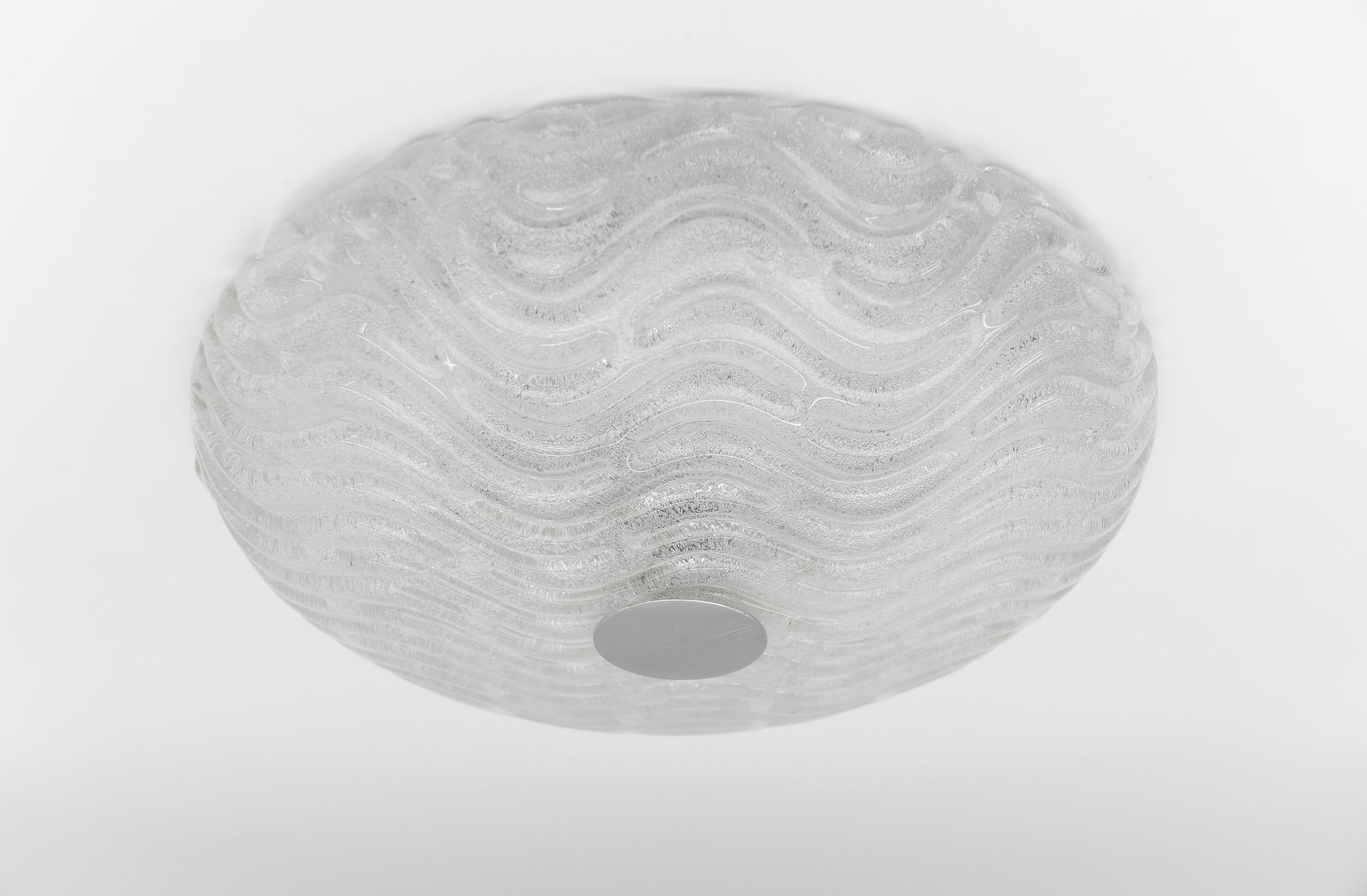 Murano Glass Flush Mount Light 