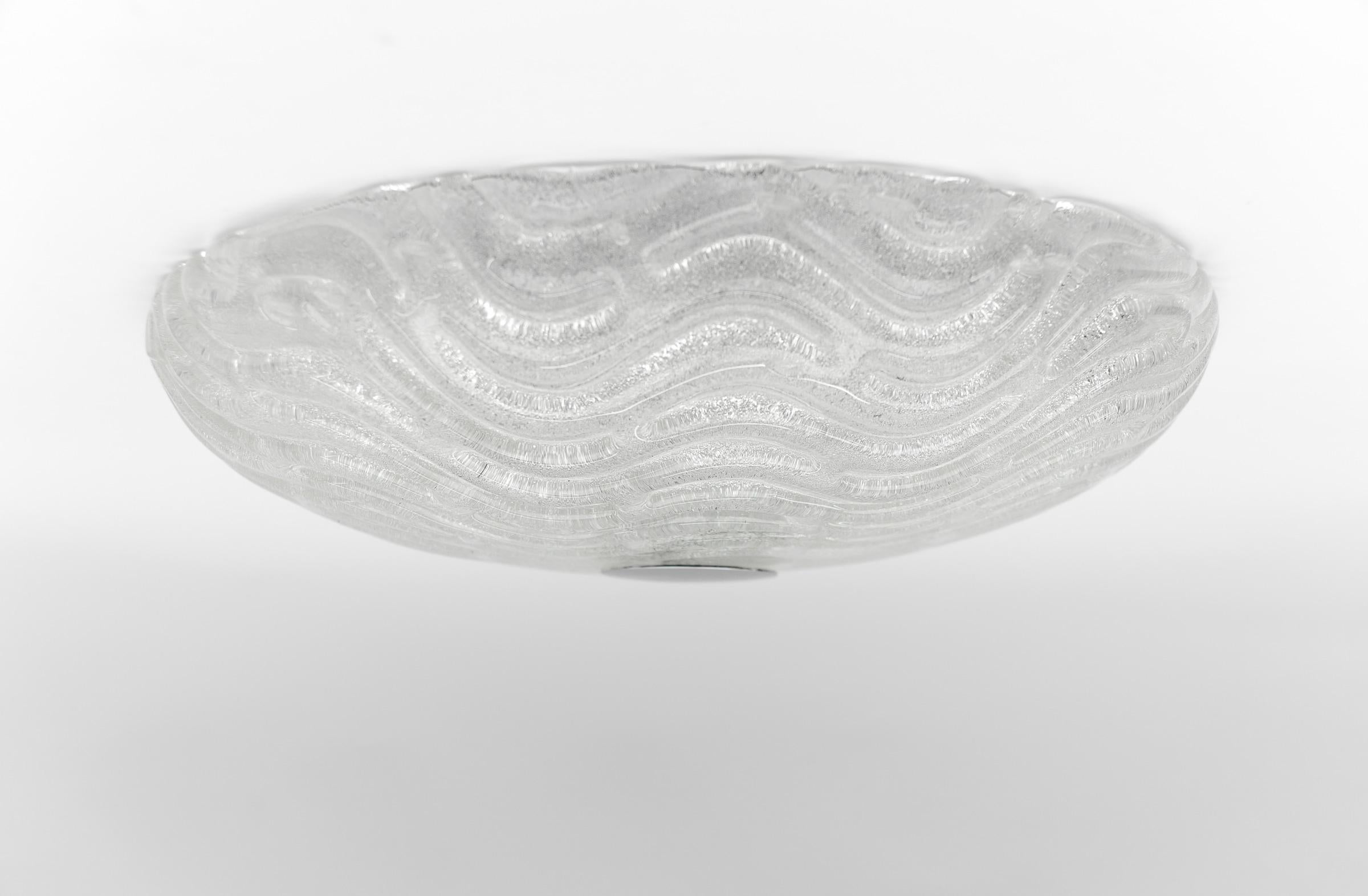Murano Glass Flush Mount Light 