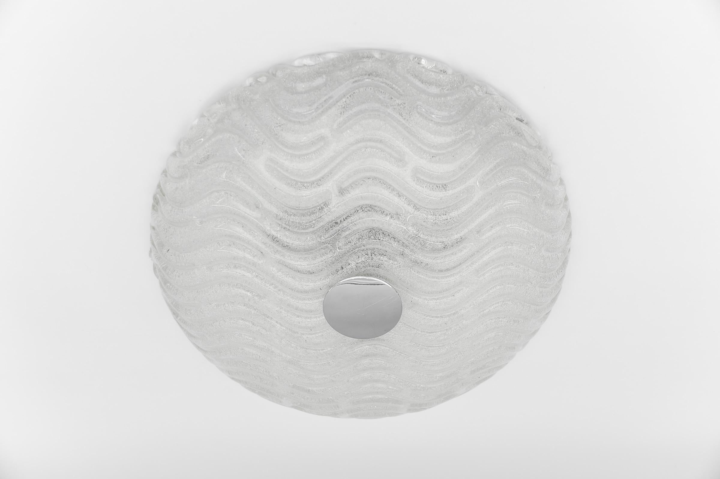 Murano Glass Flush Mount Light 