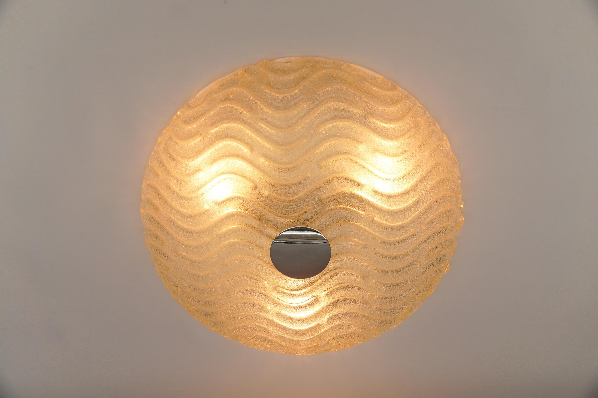 Murano Glass Flush Mount Light 