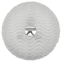 Murano Glass Flush Mount Light "Wave" von Hillebrand, Deutschland 1960er Jahre