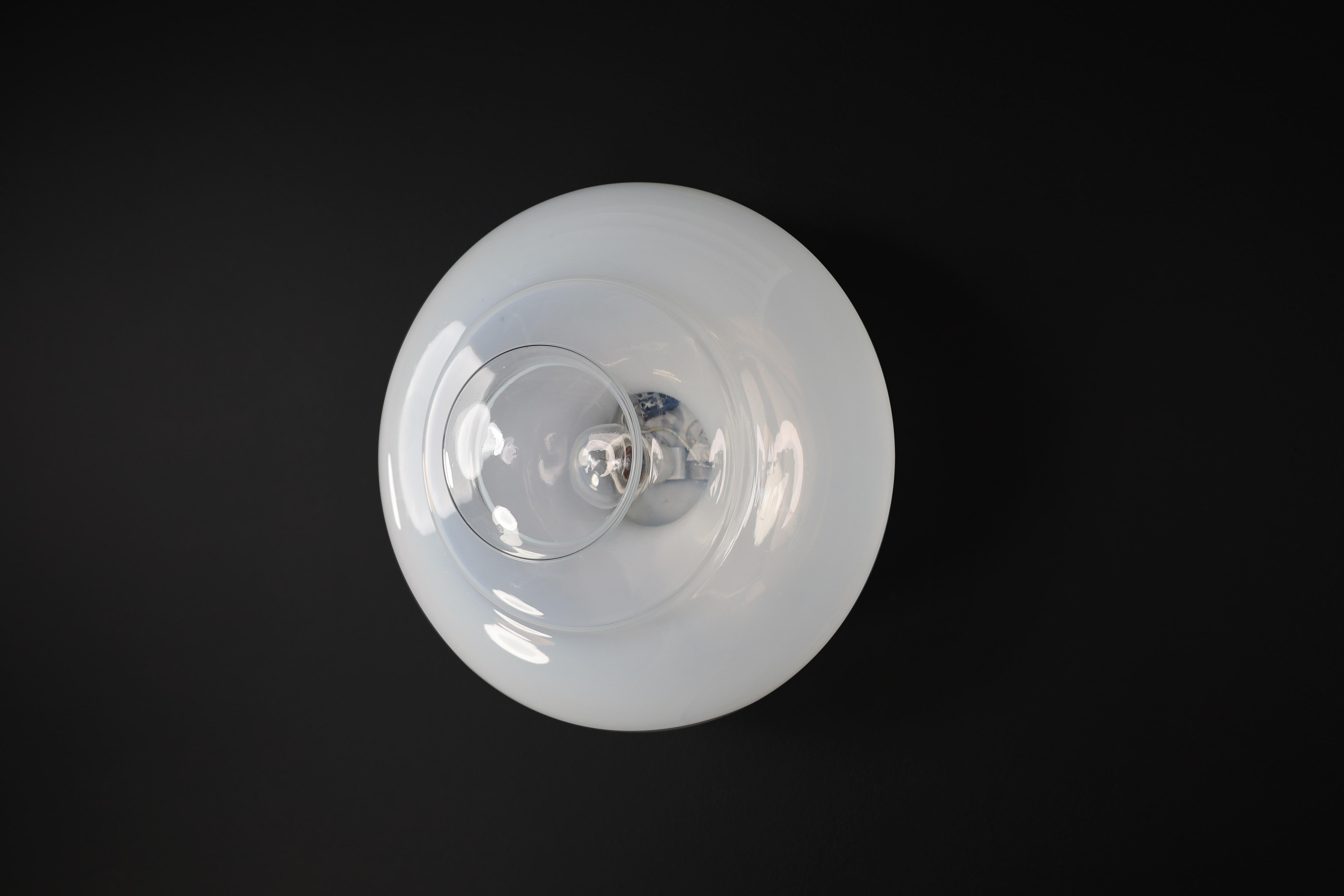 Empotrable o aplique de cristal de Murano soplado a mano, Italia, años 60 en venta 3