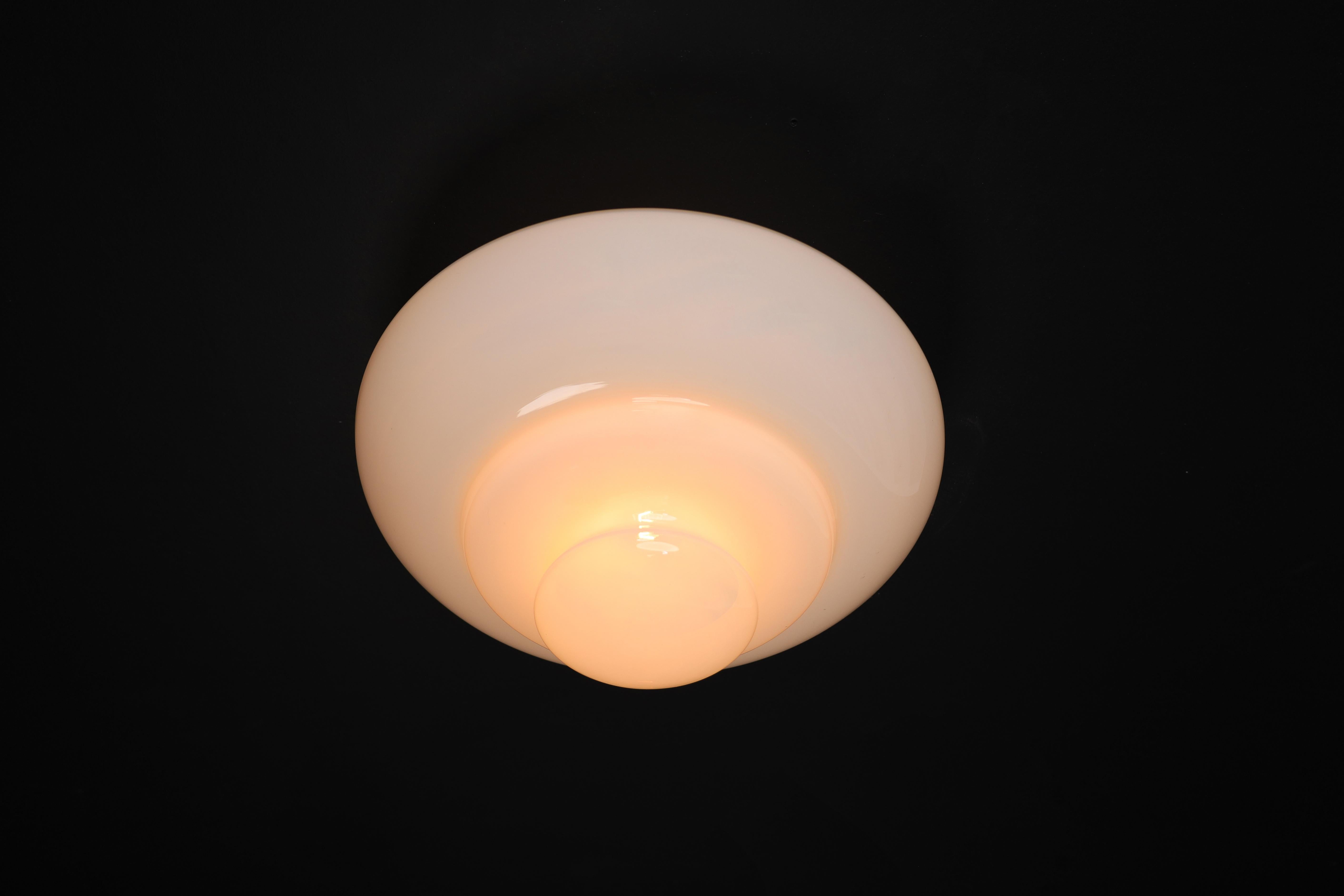 Empotrable o aplique de cristal de Murano soplado a mano, Italia, años 60 en venta 8