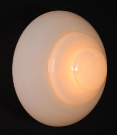 Murano Glass Flush Mount or Wall Light in Hand-Blown Glass, Italy, 1960s