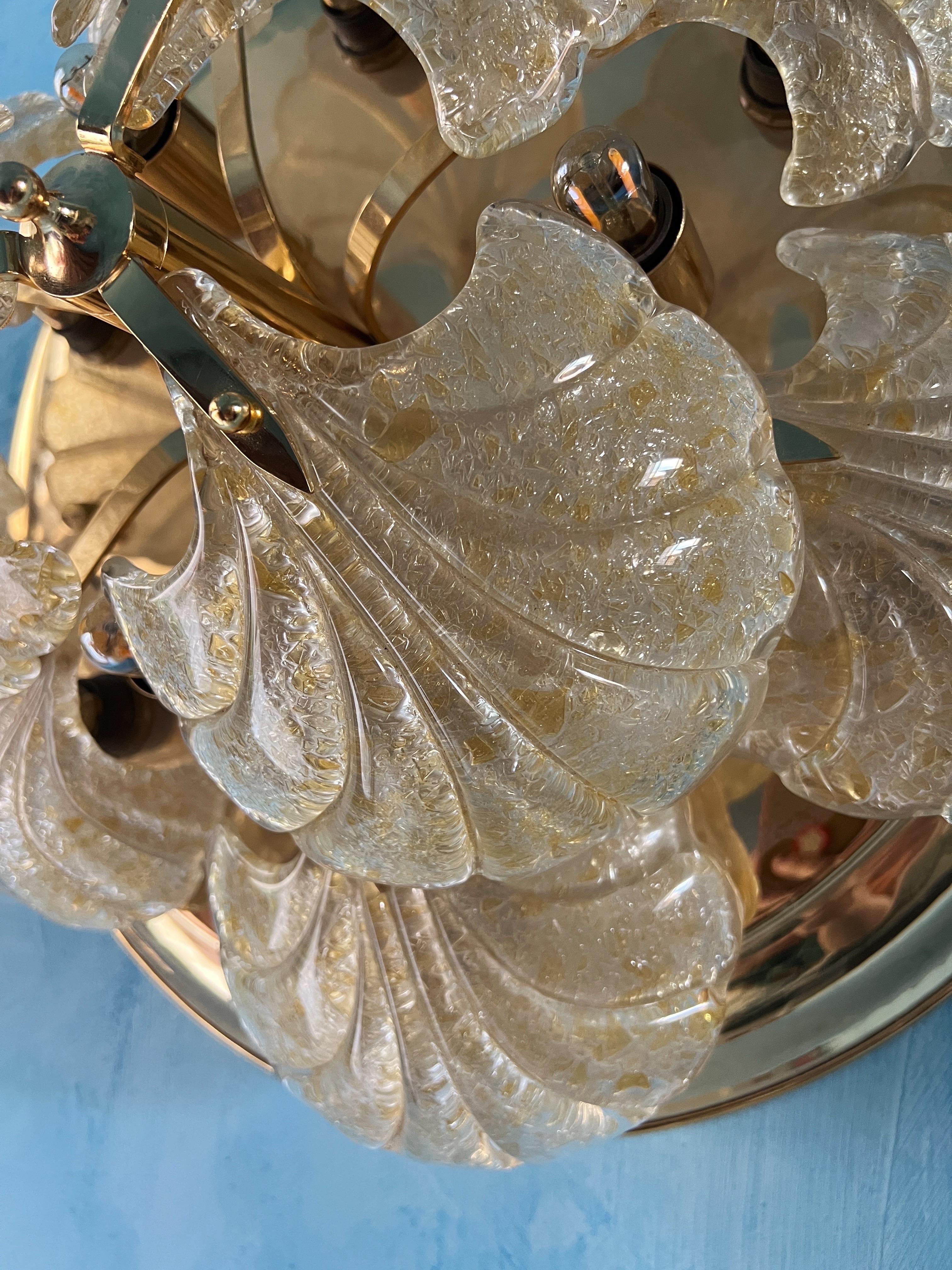 Lampe murale ou encastrée en verre de Murano Modernité du milieu du siècle, Italie, années 1980 en vente 5