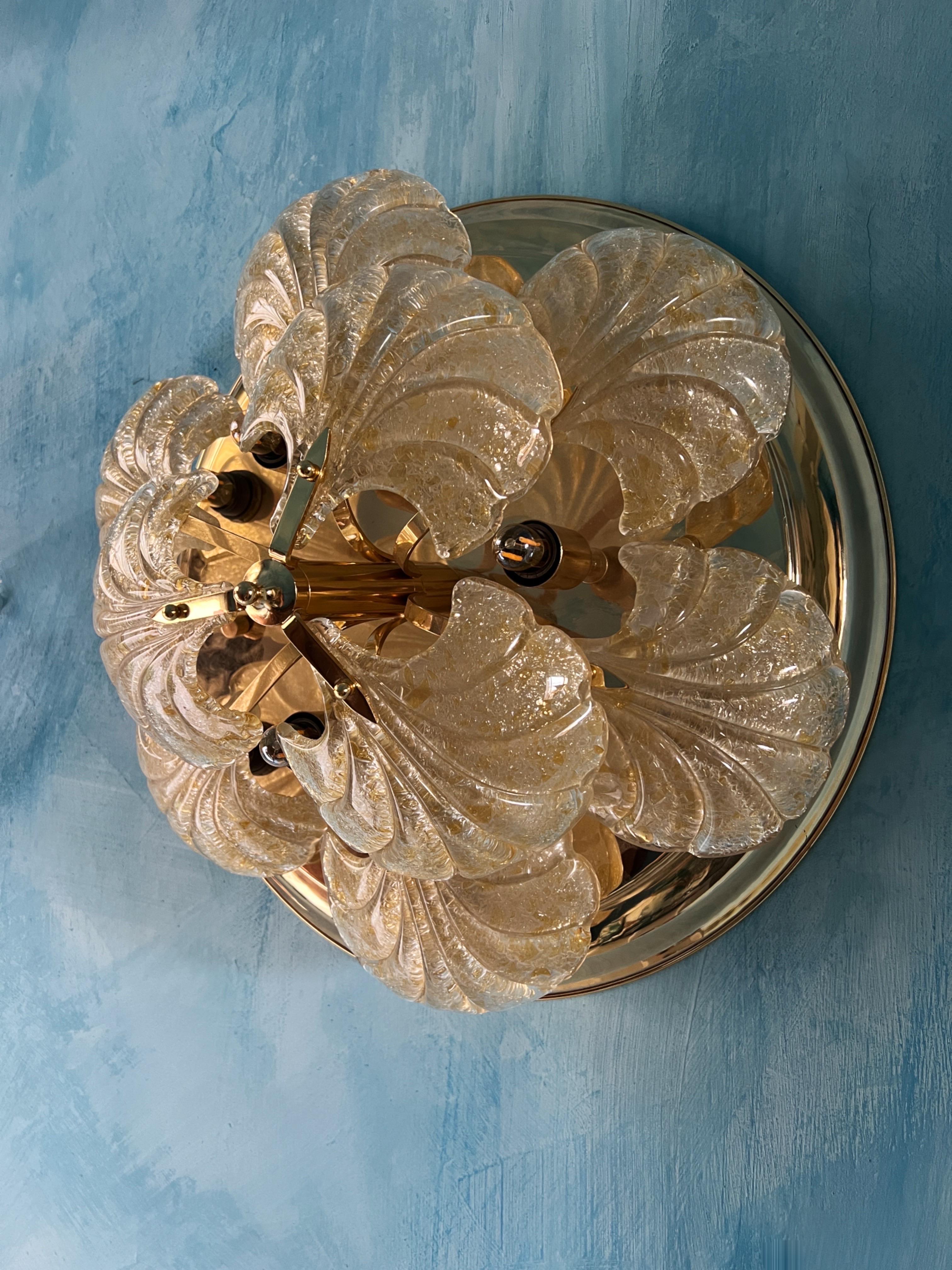 Lampe murale ou encastrée en verre de Murano Modernité du milieu du siècle, Italie, années 1980 en vente 1
