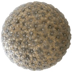 Murano Glass Flush Mount Wall Lamp or Ceiling Fixture by Barovier 
Toso, 1960s