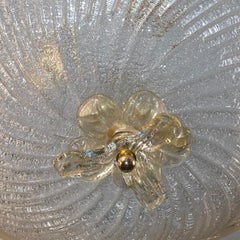 Murano Glass Flush Mounted Light Fixture