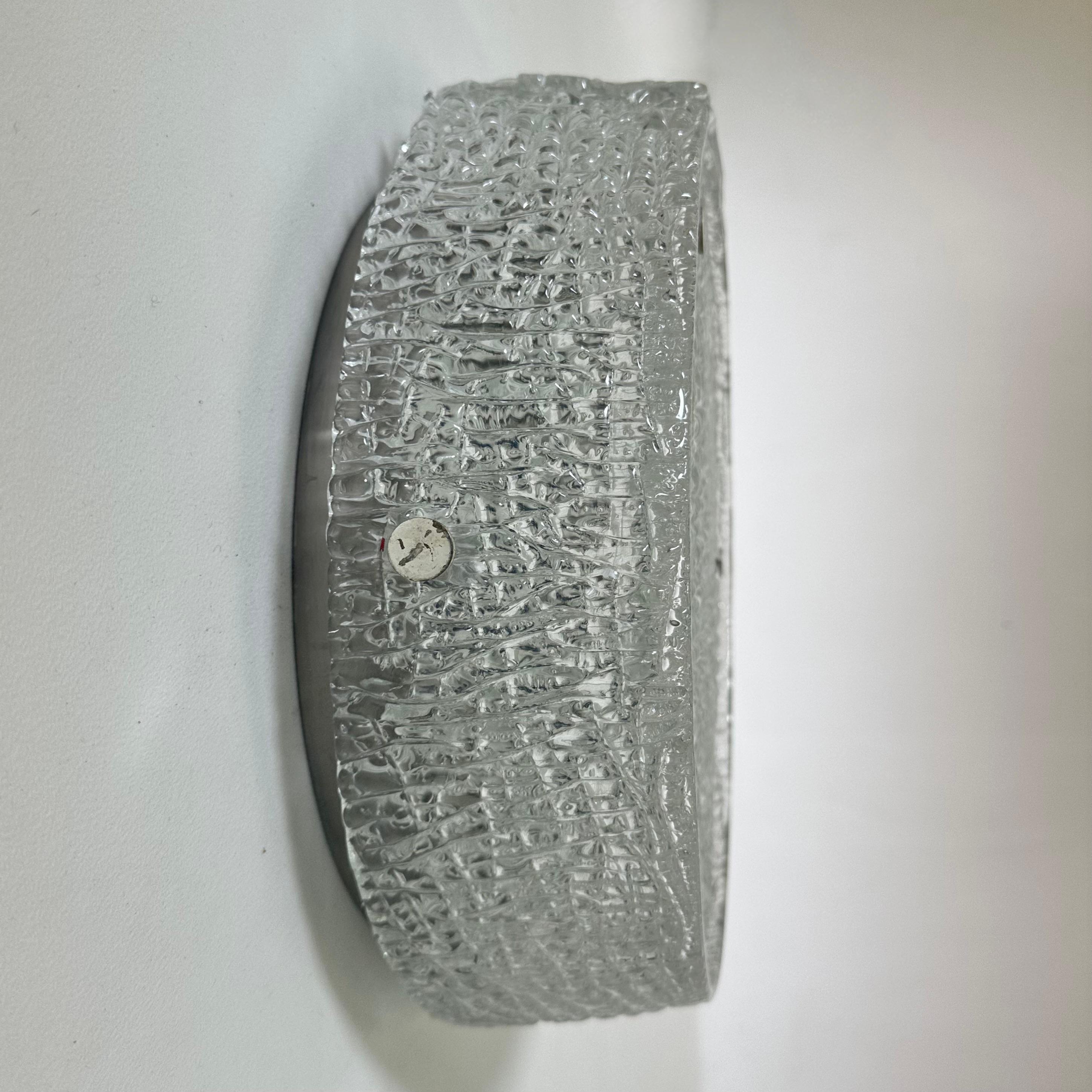 Murano Glass Flushmount Fixture by Kaiser, Germany, 1960s For Sale 16