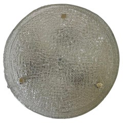 Murano Glass Flushmount Fixture by Kaiser, Germany, 1960s