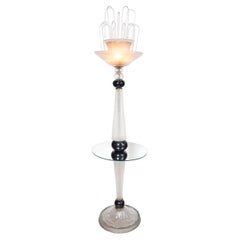 Murano Glass Fountain Floor Lamp by Barovier & Toso, Italy, circa 1950